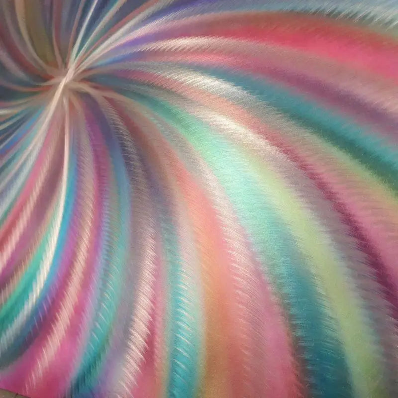 Spiral Rainbow | Metal Wall Painting | Abstract Christopher Henderson