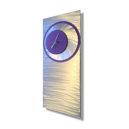 Synergy | Unique Wall Clock | Modern Art Decor £191.99 Purple Christopher Henderson