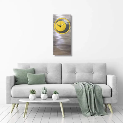 Synergy | Unique Wall Clock | Modern Art Decor £191.99 Yellow Christopher Henderson