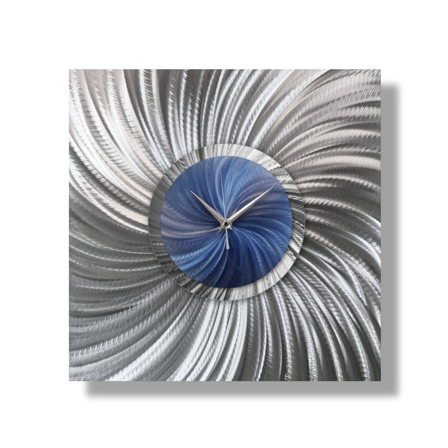 Unique Large Wall Clock Titled "Novel" - Modern Elements Metal Art - MW8002K6