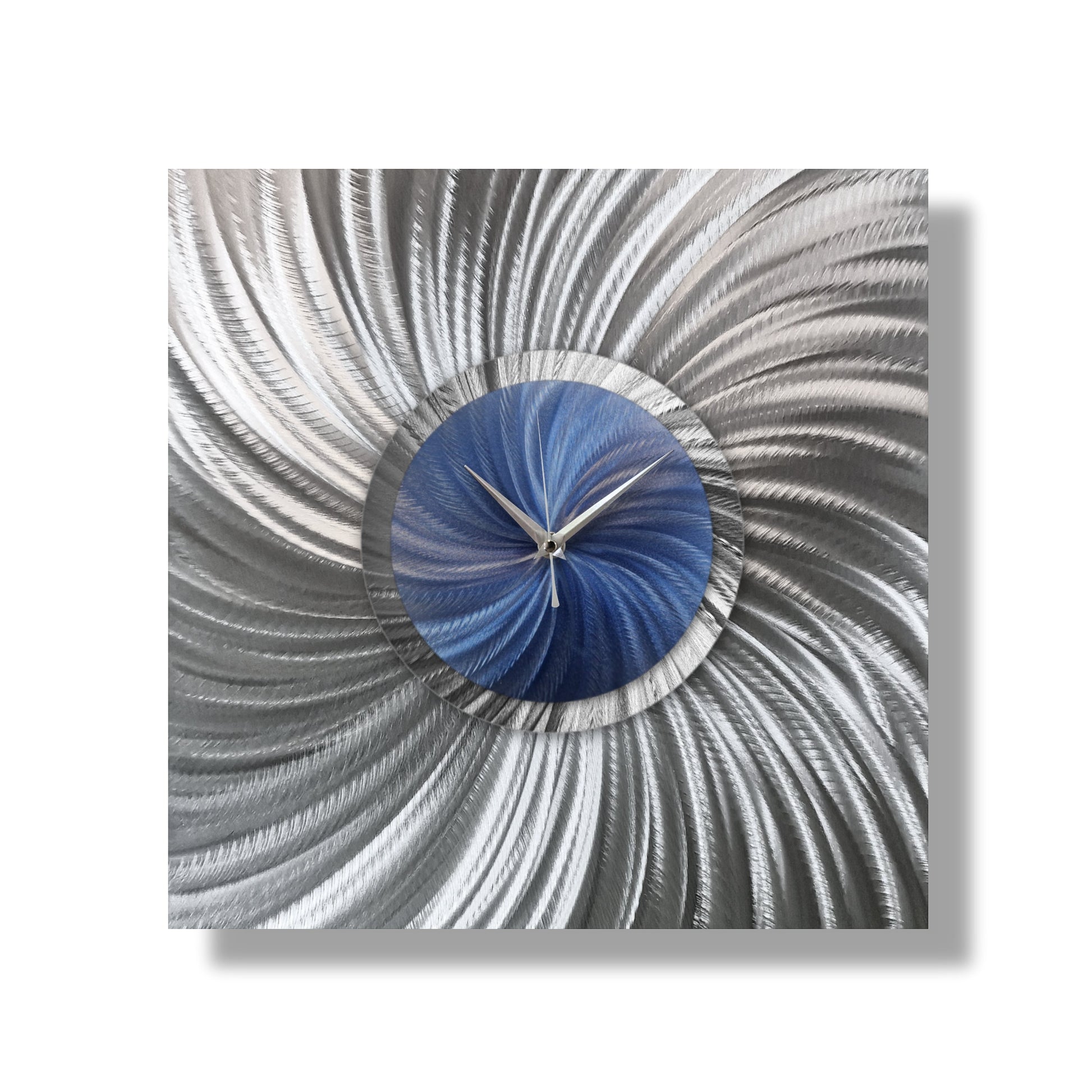 Unique Large Wall Clock Titled "Novel" - Modern Elements Metal Art - MW8002K6