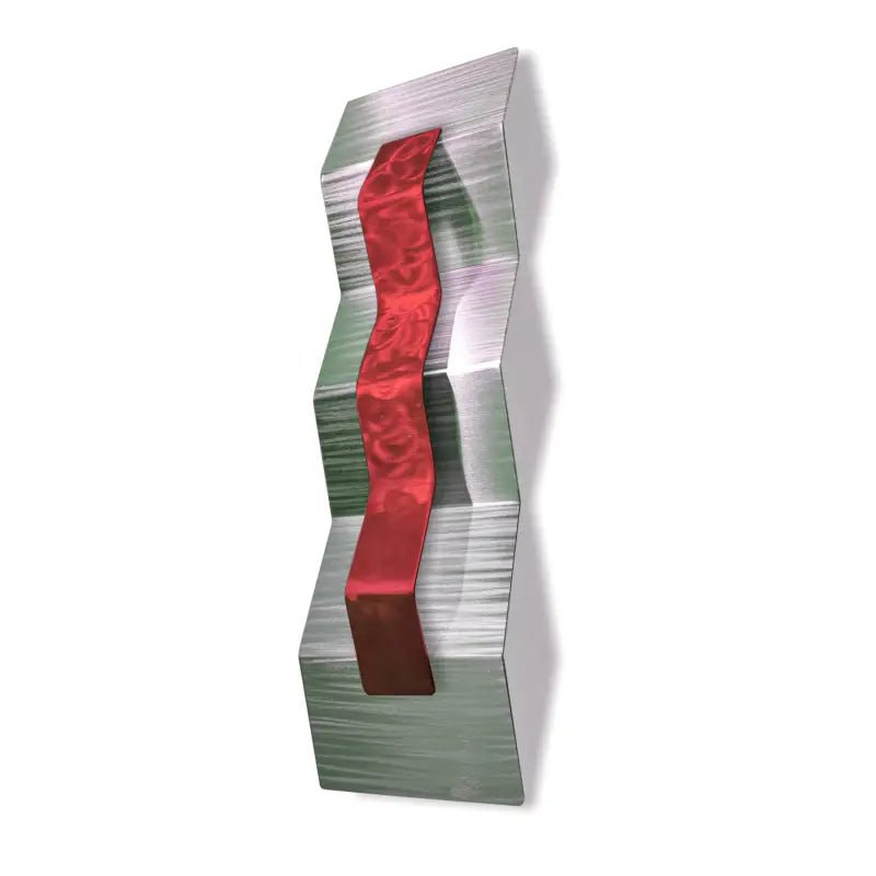 Unique Wall Sculpture Titled Zigzag - Modern Elements Metal Art - ME4652326SX
